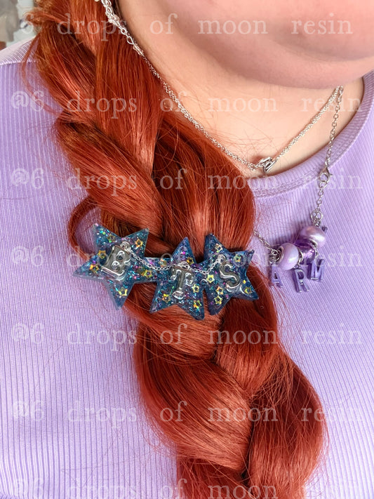 ✨ Handmade Resin Star Hair Clip — A Little Sparkle for Every ARMY! 💜